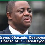 Atiku Betrayed Obasanjo, Destroyed PDP And Divided ADC – Fani-Kayode