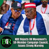 NDC Rejects OK Movement’s 59-Member Campaign Council, Issues Strong Warning