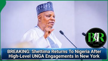BREAKING: Shettima Returns To Nigeria After High-Level UNGA Engagements In New York