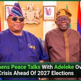 Tinubu Opens Peace Talks With Adeleke Over Osun LG Crisis Ahead Of 2027 Elections