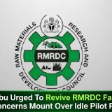 Tinubu Urged To Revive RMRDC Facility As Concerns Mount Over Idle Pilot Plants