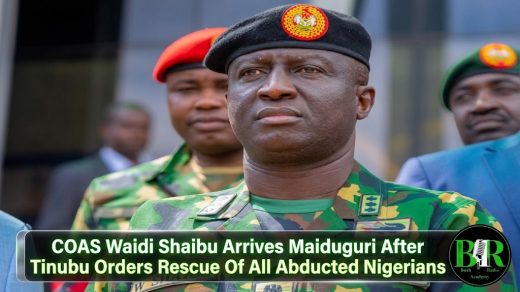 COAS Waidi Shaibu Arrives Maiduguri After Tinubu Orders Rescue Of All Abducted Nigerians