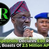 2027: Okpebholo Declares Edo Ready For Tinubu, Boasts Of 2.5 Million APC Votes