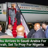 Tinubu Arrives In Saudi Arabia For Umrah, Set To Pray For Nigeria