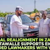 Political Realignment In Zamfara? Matawalle Supports Eight Suspended Lawmakers With Vehicles