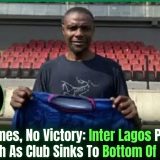 Eight Games, No Victory: Inter Lagos Part Ways With Coach As Club Sinks To Bottom Of NPFL Table
