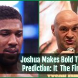 Joshua Makes Bold Tyson Fury Prediction: It Ends In The First Round