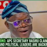 2027 Elections: APC Secretary Basiru Claims Northern Masses And Political Leaders Are Backing Tinubu