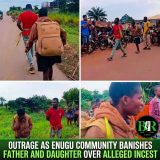 Outrage As Enugu Community Banishes Father And Daughter Over Alleged Incest