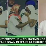 Please Don’t Forget Us — Toluwanisings Widow Breaks Down In Tears At Tribute Night