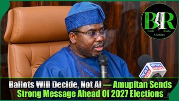 Ballots Will Decide, Not AI — Amupitan Sends Strong Message Ahead Of 2027 Elections