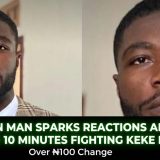 Nigerian Man Sparks Reactions After Spending 10 Minutes Fighting Keke Rider Over ₦100 Change