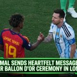 Yamal Sends Heartfelt Message To Messi After Ballon d’Or Ceremony In London