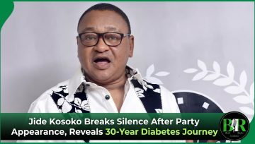 Jide Kosoko Breaks Silence After Party Appearance, Reveals 30-Year Diabetes Journey