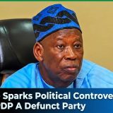 Ganduje Sparks Political Controversy, Labels PDP A Defunct Party
