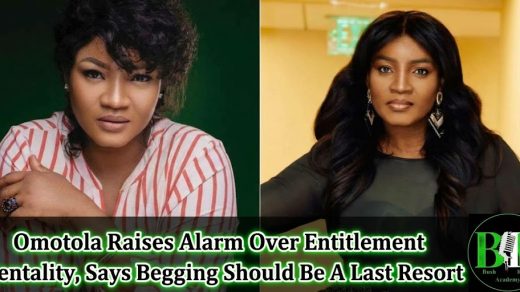 Omotola Raises Alarm Over Entitlement Mentality, Says Begging Should Be A Last Resort